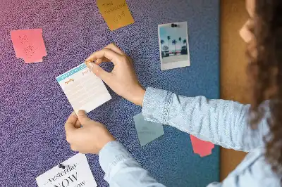 Abstract Gradient Cork Note Board