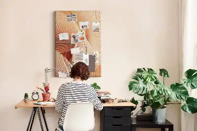 Subtle Pattern Cork Pin Board