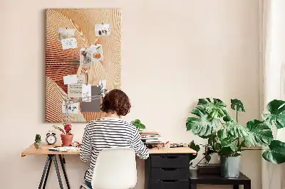 Subtle Pattern Cork Pin Board