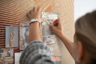 Subtle Pattern Cork Pin Board