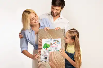 Subtle Pattern Cork Pin Board