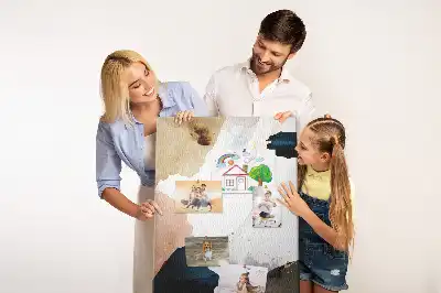 Watercolor Abstract Wall Cork Memo Board
