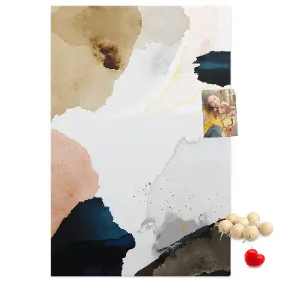 Watercolor Abstract Wall Cork Memo Board