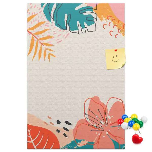 Tropical Shores Cork Pin Board
