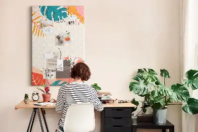 Tropical Shores Cork Pin Board