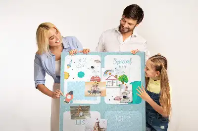 Cork Note Board Galaxy Theme Planner