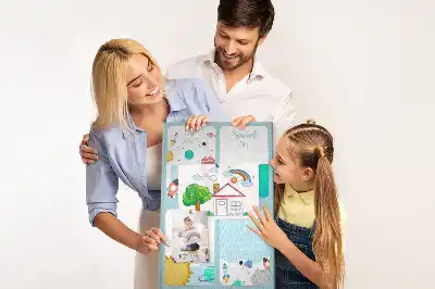 Cork Note Board Galaxy Theme Planner