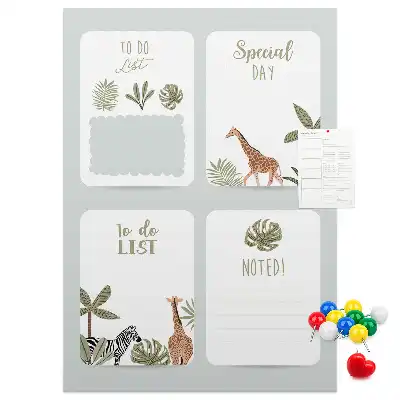 Wall cork memo board To-do list planner