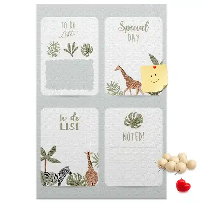 Wall cork memo board To-do list planner