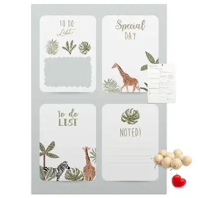 Wall cork memo board To-do list planner