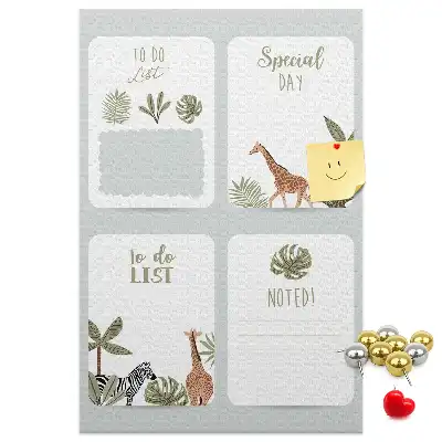 Wall cork memo board To-do list planner
