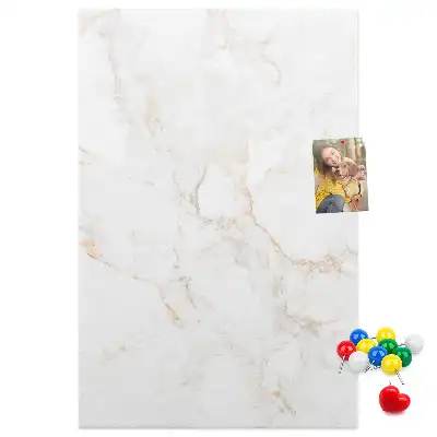 Stylish marble cork pin board