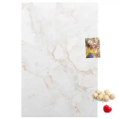 Stylish marble cork pin board