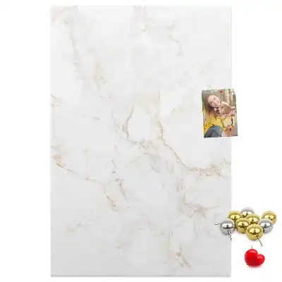 Stylish marble cork pin board