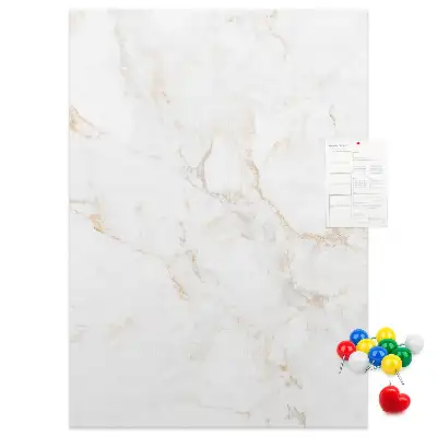 Stylish marble cork pin board