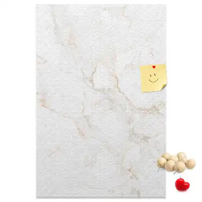 Stylish marble cork pin board