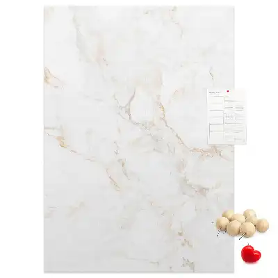 Stylish marble cork pin board