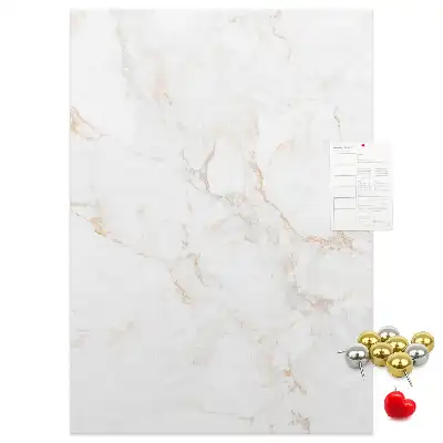 Stylish marble cork pin board