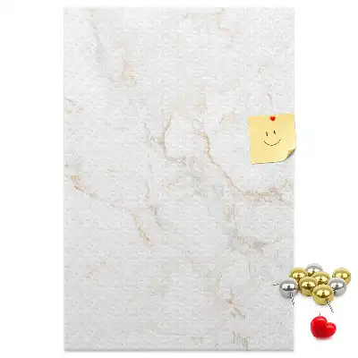 Stylish marble cork pin board