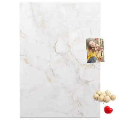 Stylish marble cork pin board