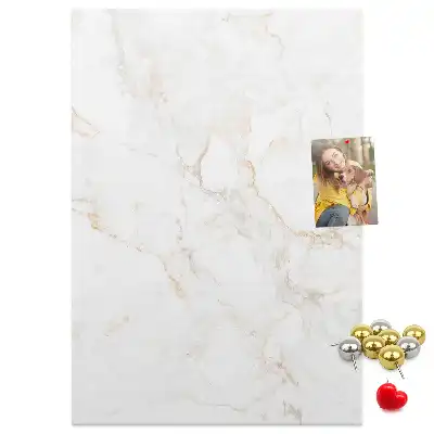 Stylish marble cork pin board