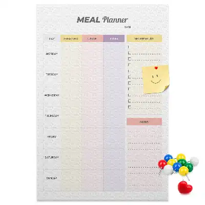 Wall Cork Memo Board and Food Planner