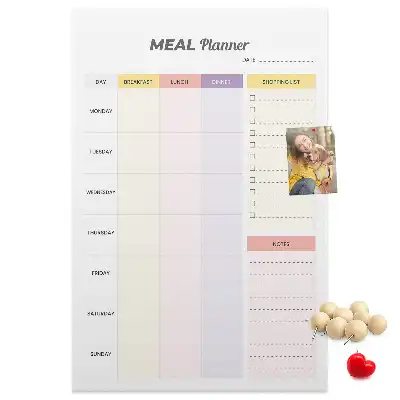 Wall Cork Memo Board and Food Planner