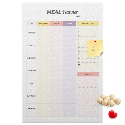 Wall Cork Memo Board and Food Planner