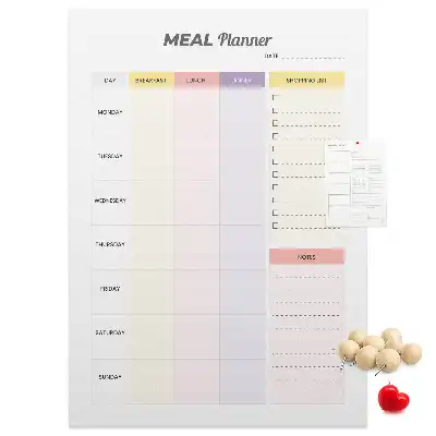 Wall Cork Memo Board and Food Planner