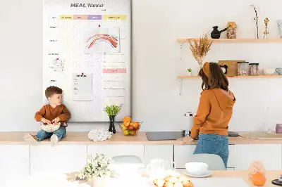 Wall cork memo board Food planner
