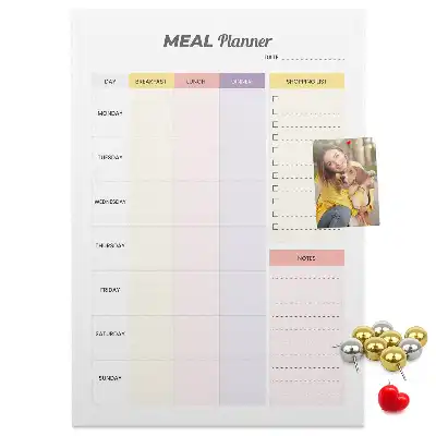 Wall Cork Memo Board and Food Planner