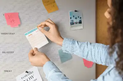 Cork Pin Board for Menu Planning