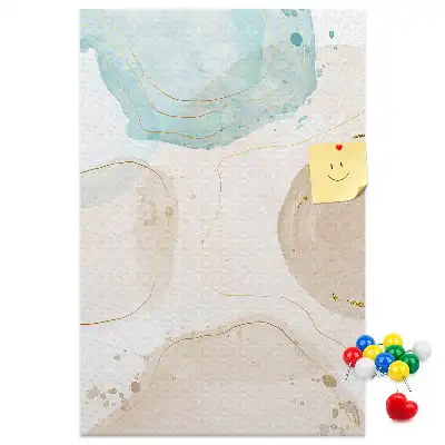 Pastel Stained Cork Pin Board