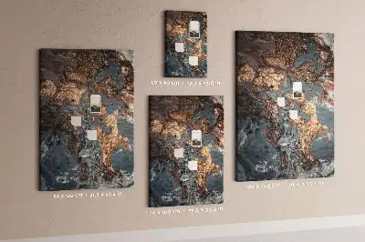 Wall cork memo board Artistic marble