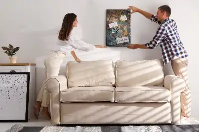 Artistic marble cork wall memo board