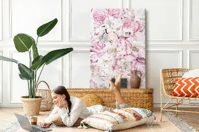 Rose Flowers Cork Pin Board