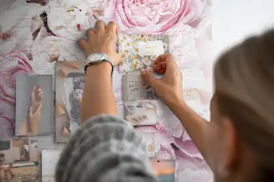 Rose Flowers Cork Pin Board