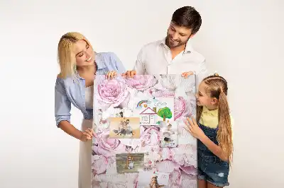 Rose Flowers Cork Pin Board