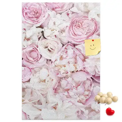 Rose Flowers Cork Pin Board