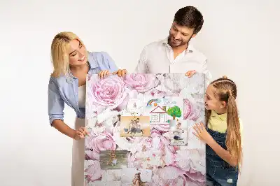 Rose Flowers Cork Pin Board