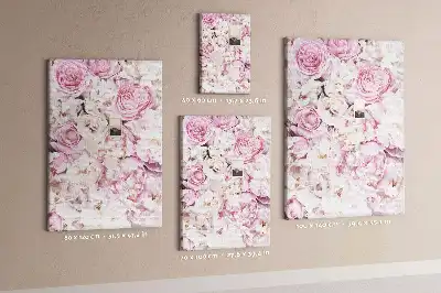 Rose Flowers Cork Pin Board