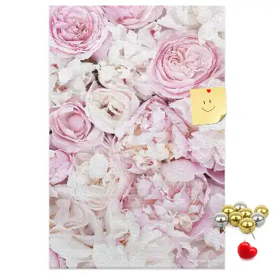 Rose Flowers Cork Pin Board