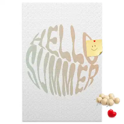 Welcome to Summer wall cork memo board