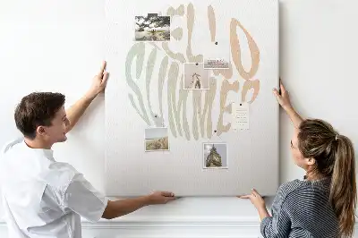 Welcome to Summer wall cork memo board