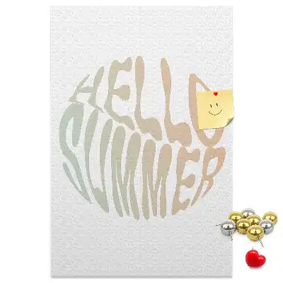 Welcome to Summer wall cork memo board
