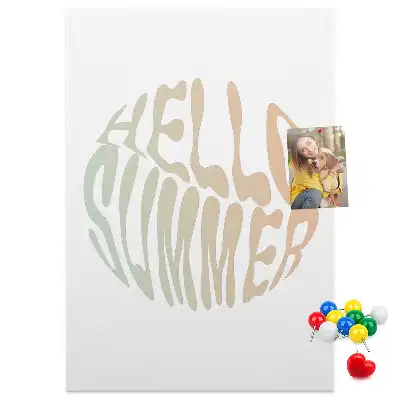 Welcome to Summer wall cork memo board