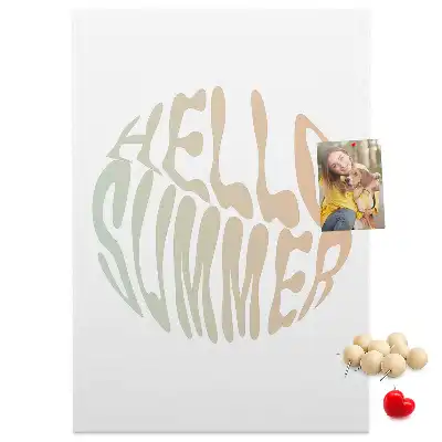 Welcome to Summer wall cork memo board