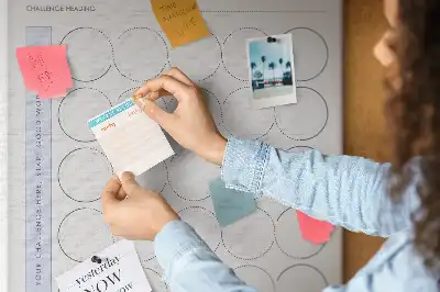 Cork Note Board 30 Day Challenge Planner
