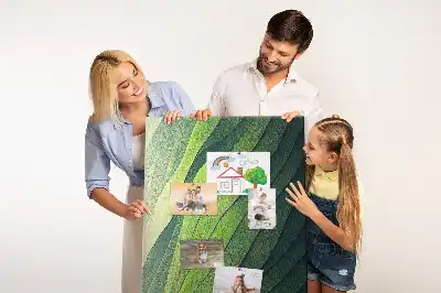 Cork pin board with natural landscape lines