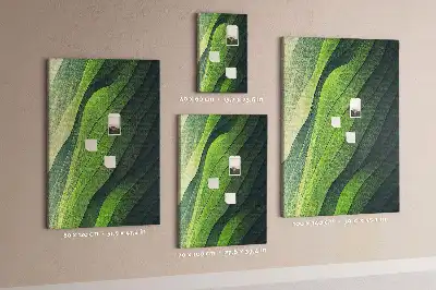 Cork pin board with natural landscape lines